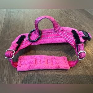 Pink Dog Harness with Handle - Size XS - For puppies or miniature dogs